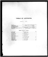 Table of Contents, Grant County 1907